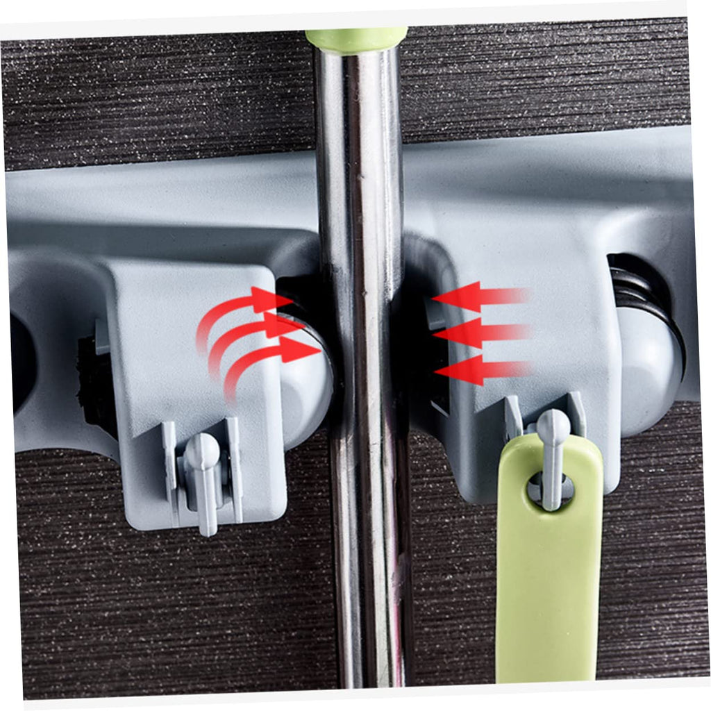 Buckle Mop Holder Wall Mount Broom Hanger Clip Dual