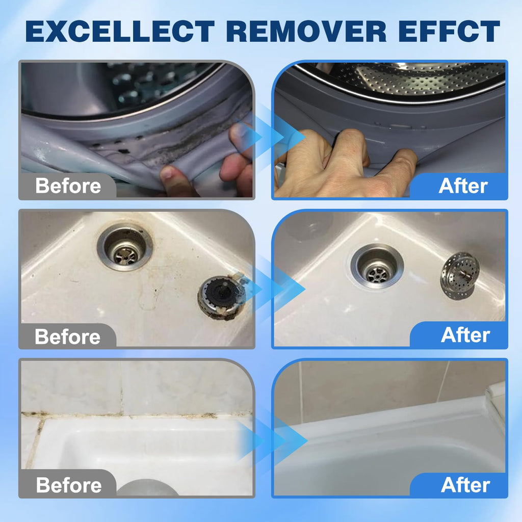 Mold stain removal gel cleaner