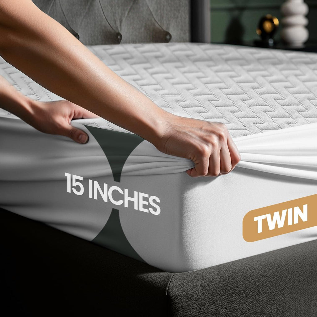 Premium Waterproof Mattress Protector Twin Size