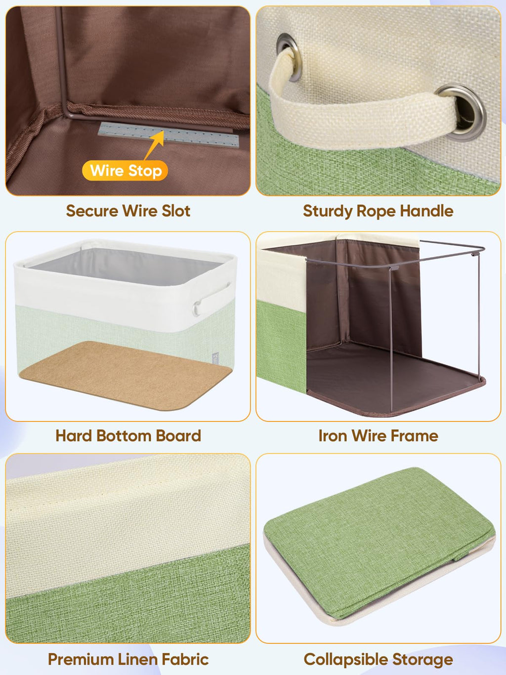 1 Pack Fabric Closet Storage Bins for Shelves