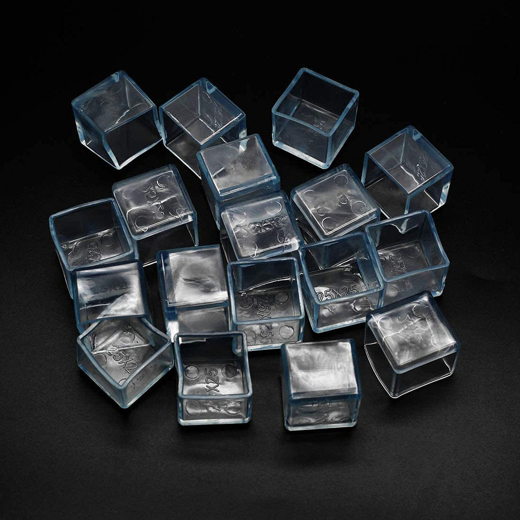 10 Pcs Transparent Square Anti (10 Count)