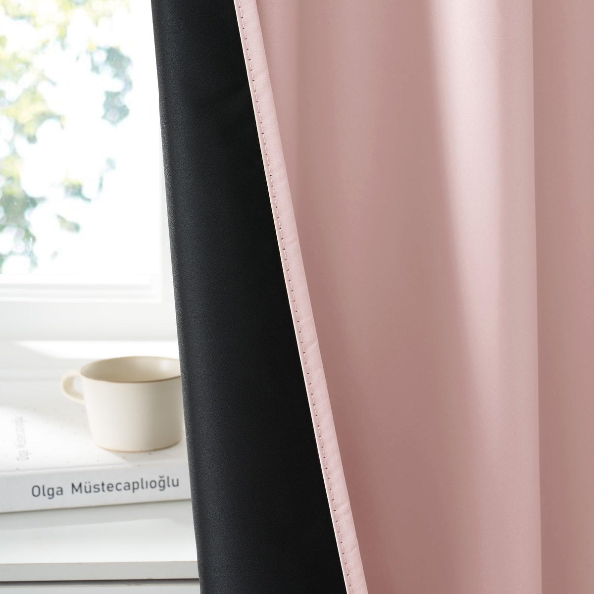 100% Blackout Short Curtains for Small Window (2 Count)