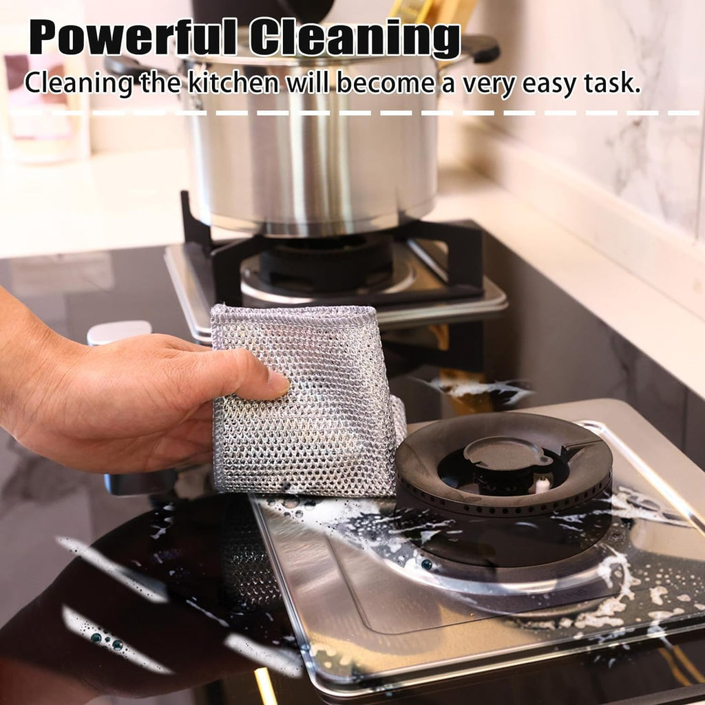 10 Pcs New Upgrade Steel Wire Dishcloth (10 Count)