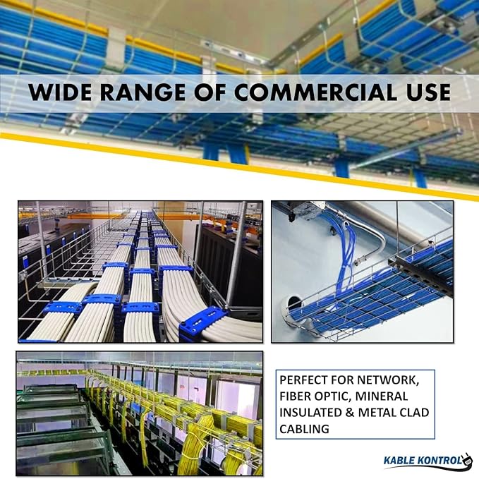 Kable Kontrol Raidian Connector – Splice Connection Hardware - Wire Mesh Tray Cable Management Rack Cable Basket, Zinc Plated Steel NEC Approved for Network, Fiber Optic, Cabling Accessory