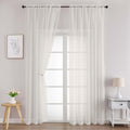 Ivory Sheer Curtains 78 Inches Long 2 Panels Set for Living Room (2 Count)