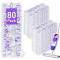 80 Pack Disposable Power Mop Refills for Swiffer Power Mop (80 Count)