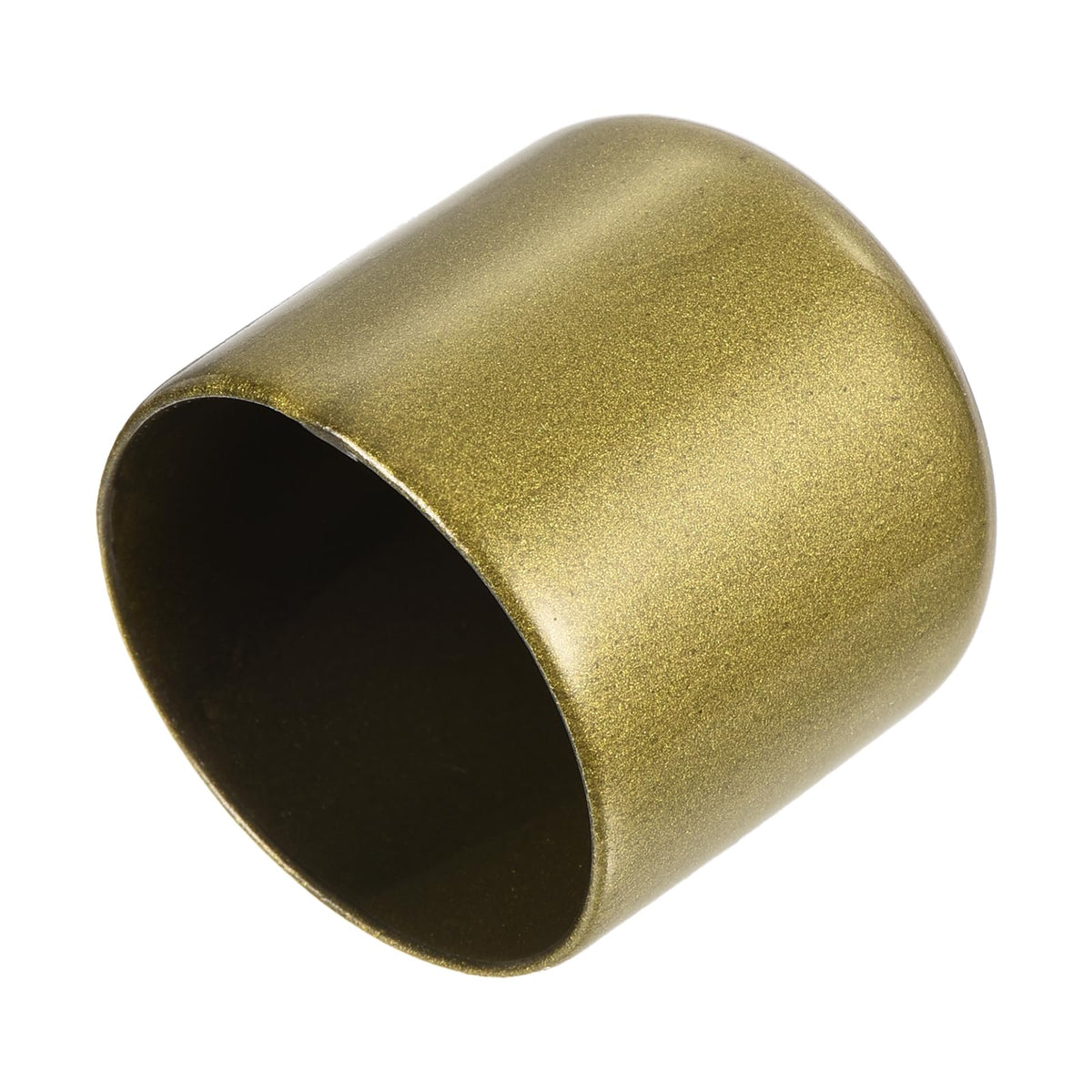 20pcs Rubber End Caps 33mm ID Vinyl Round Tube Bolt Cap Cover Thread Protectors Gold