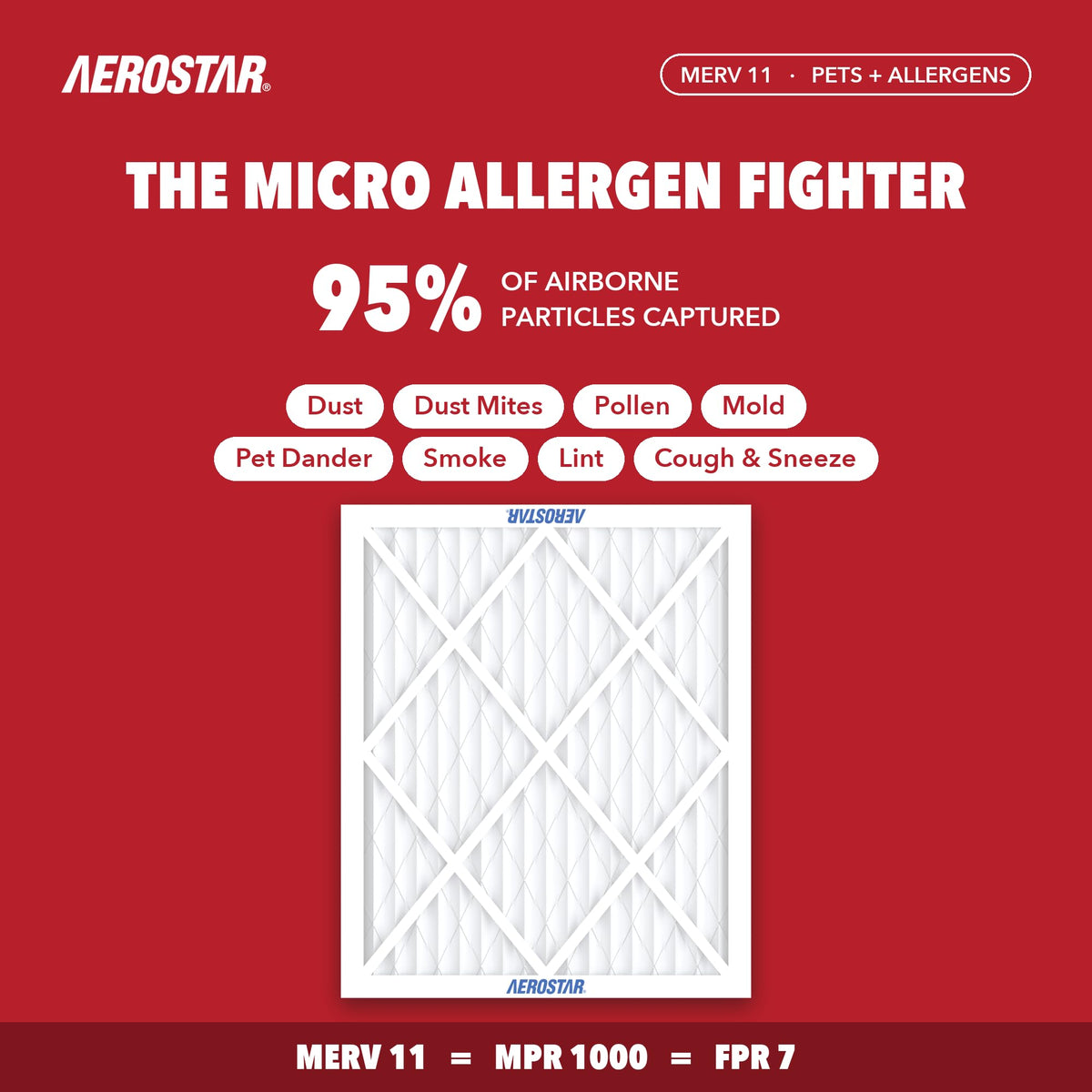 Air Filter 22x26x1 MERV 11 AC Filter (4 Count)