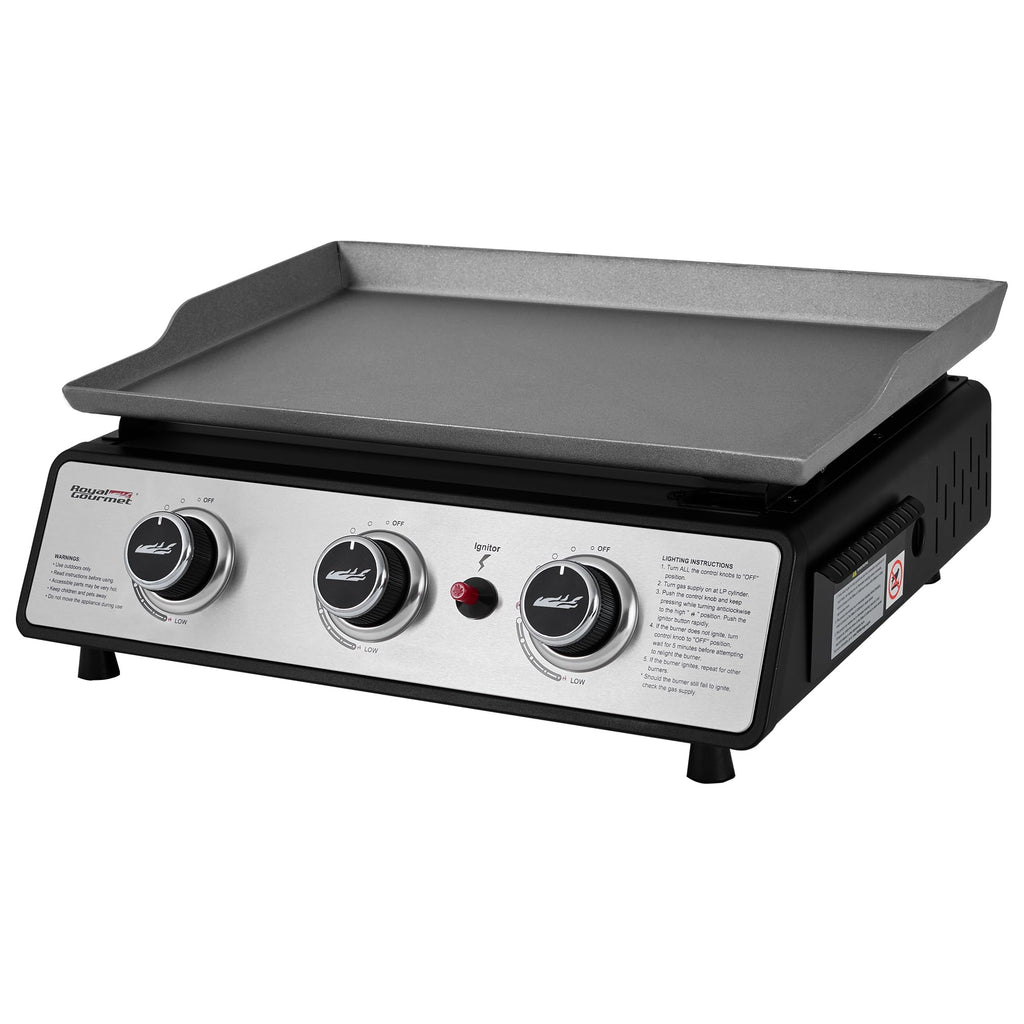 Royal Gourmet PD1301S Portable 3-Burner Tabletop Gas Griddle