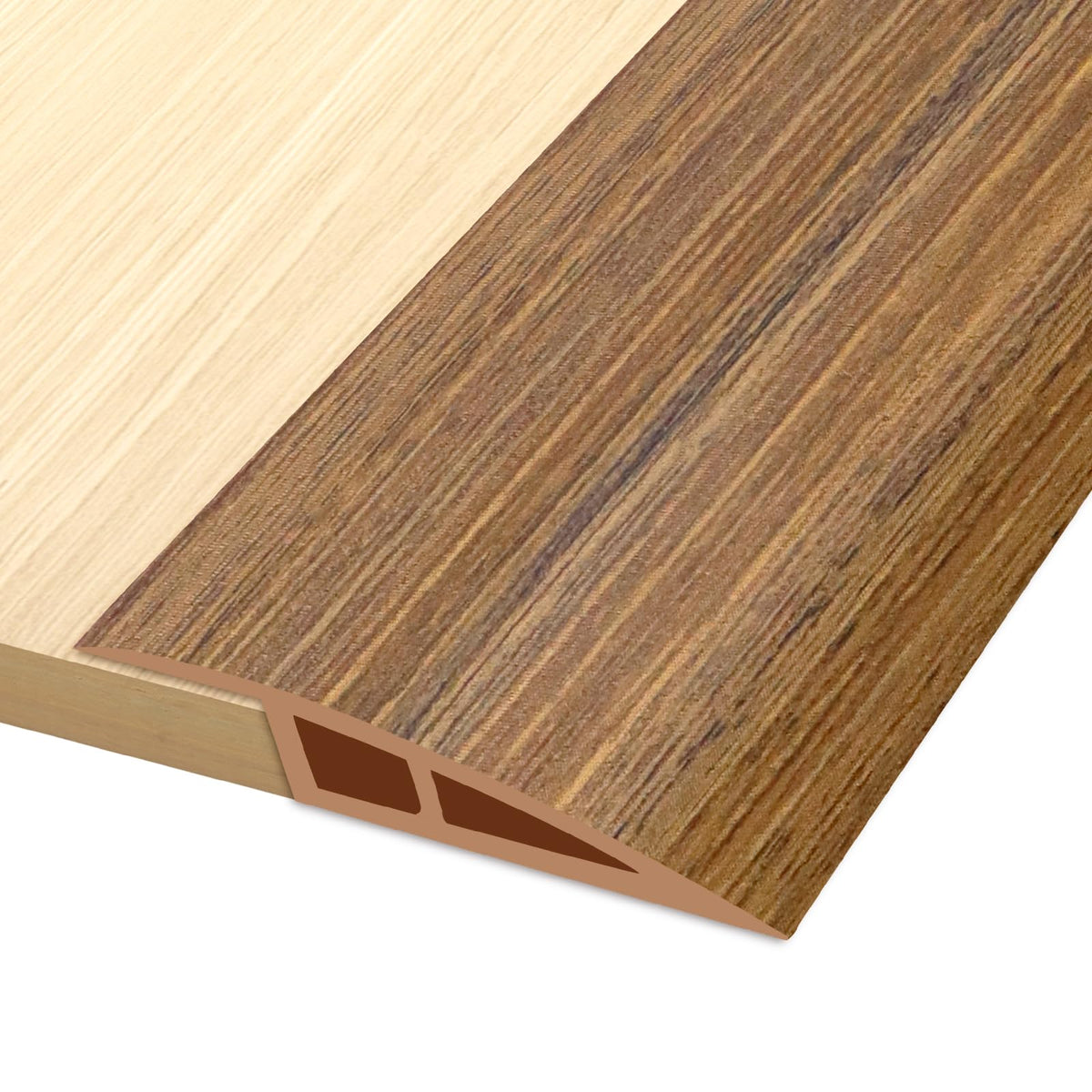 Vinyl Door Threshold Flooring Transition Strip Self Adhesive Carpet Edging Strip for Laminate Doorway Edge Threshold from 1 (6.6 Foot)