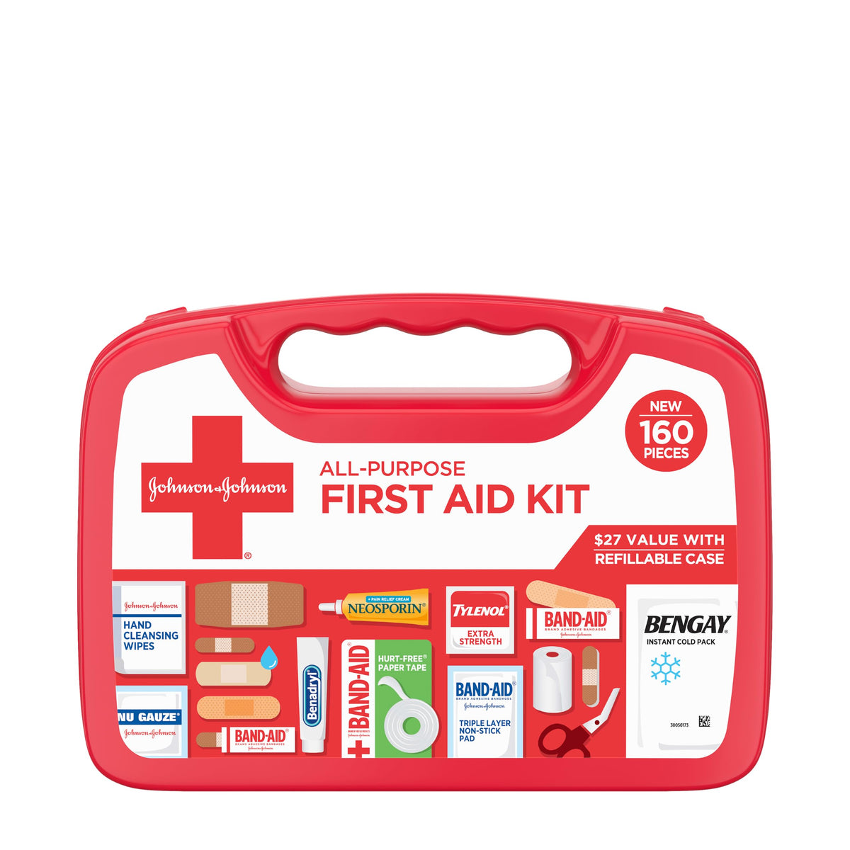 Band-Aid 160-Piece First Aid Kit | Camping, Travel & Home