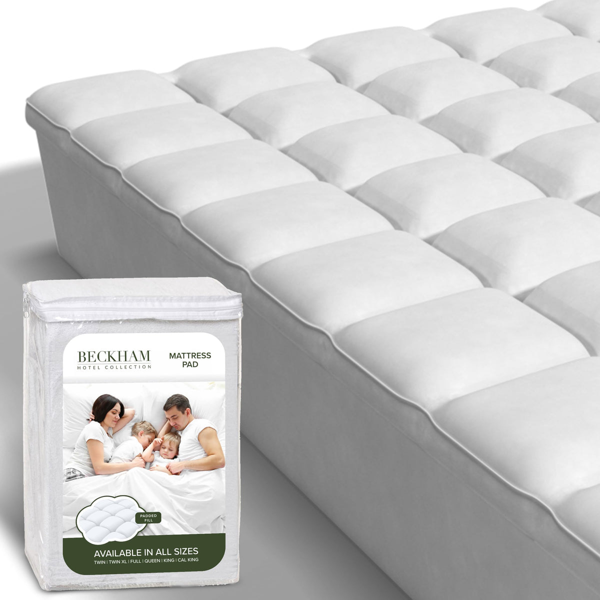 Twin XL Size Hybrid Mattress Protector & Pad