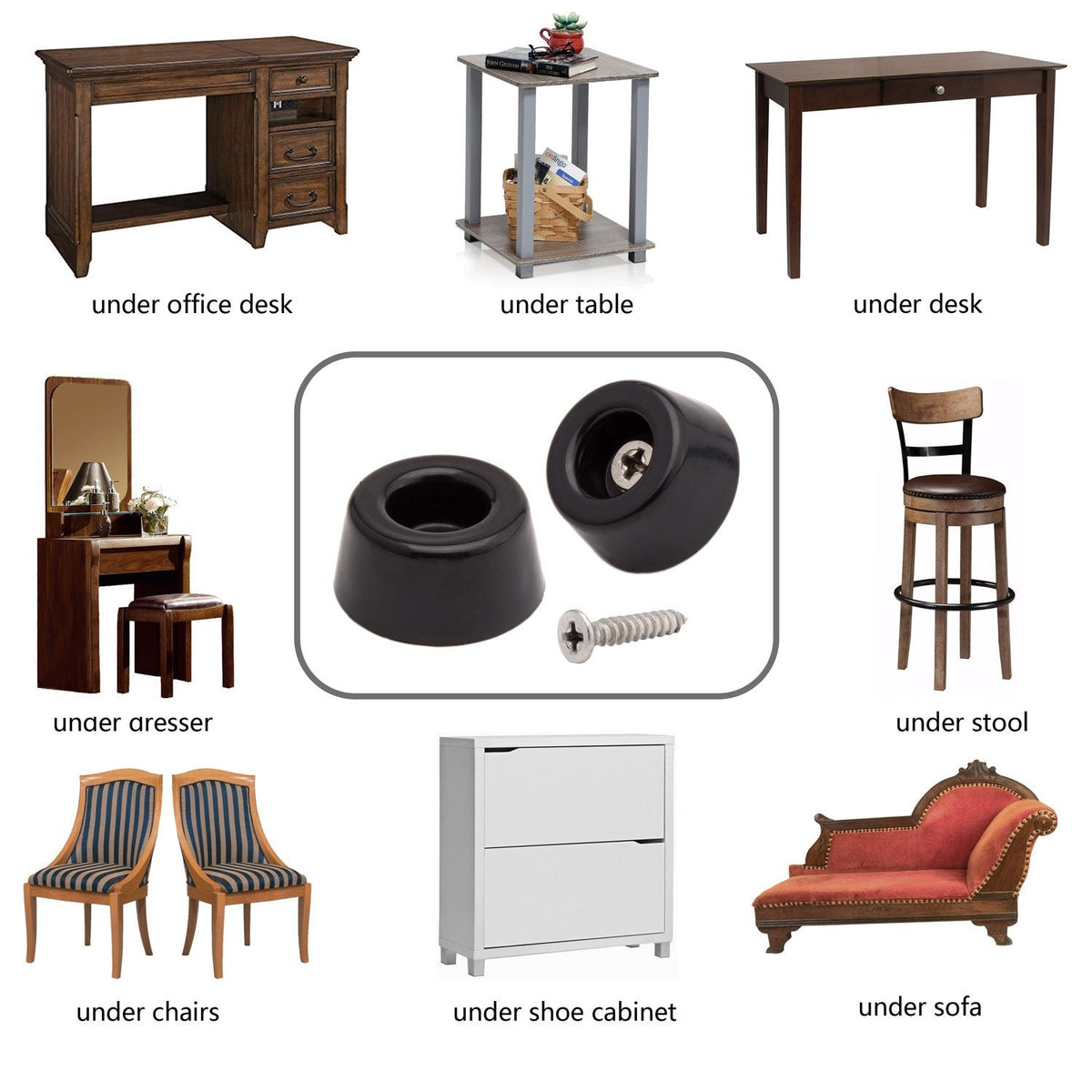 20pcs Round Furniture Pads (20 Count)