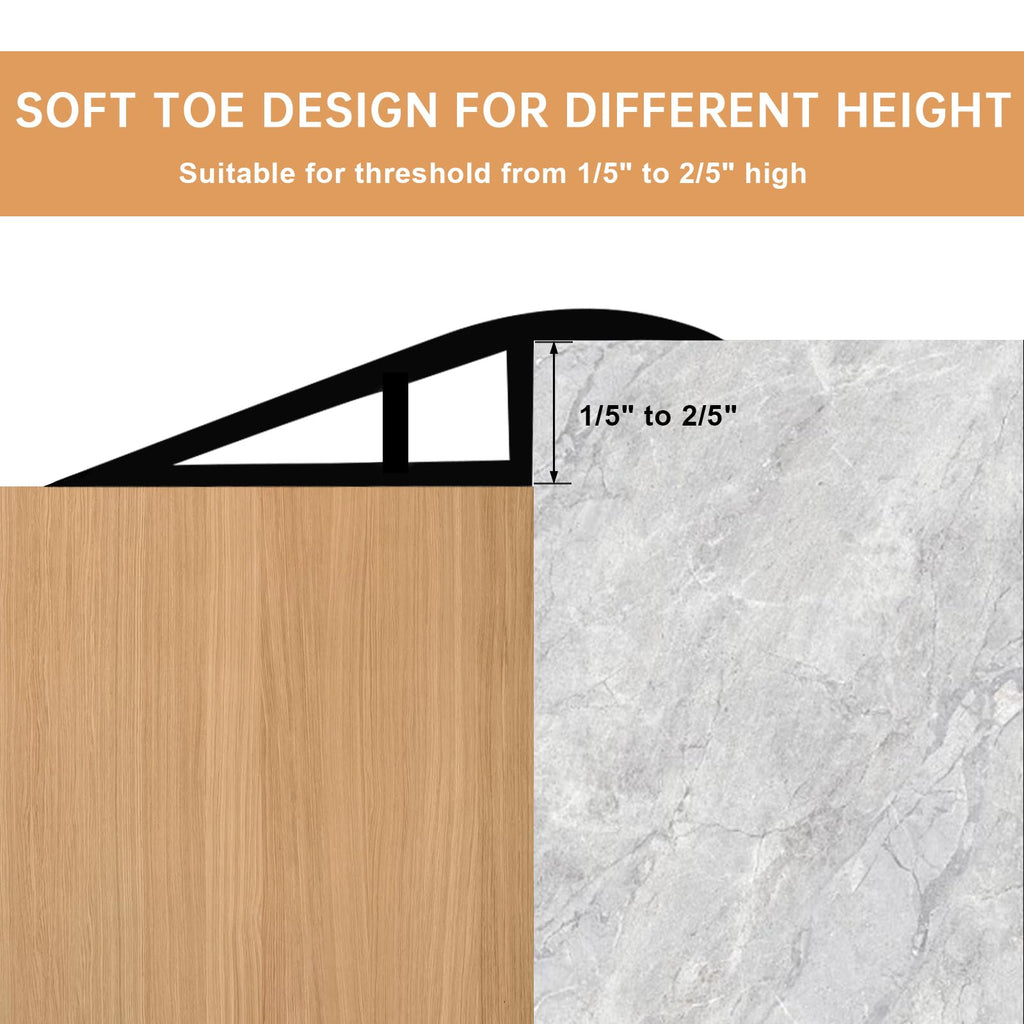 Vinyl Door Threshold Flooring Transition Strip Self Adhesive Carpet Edging Strip for Laminate Doorway Edge Threshold from 1 (10 Foot)