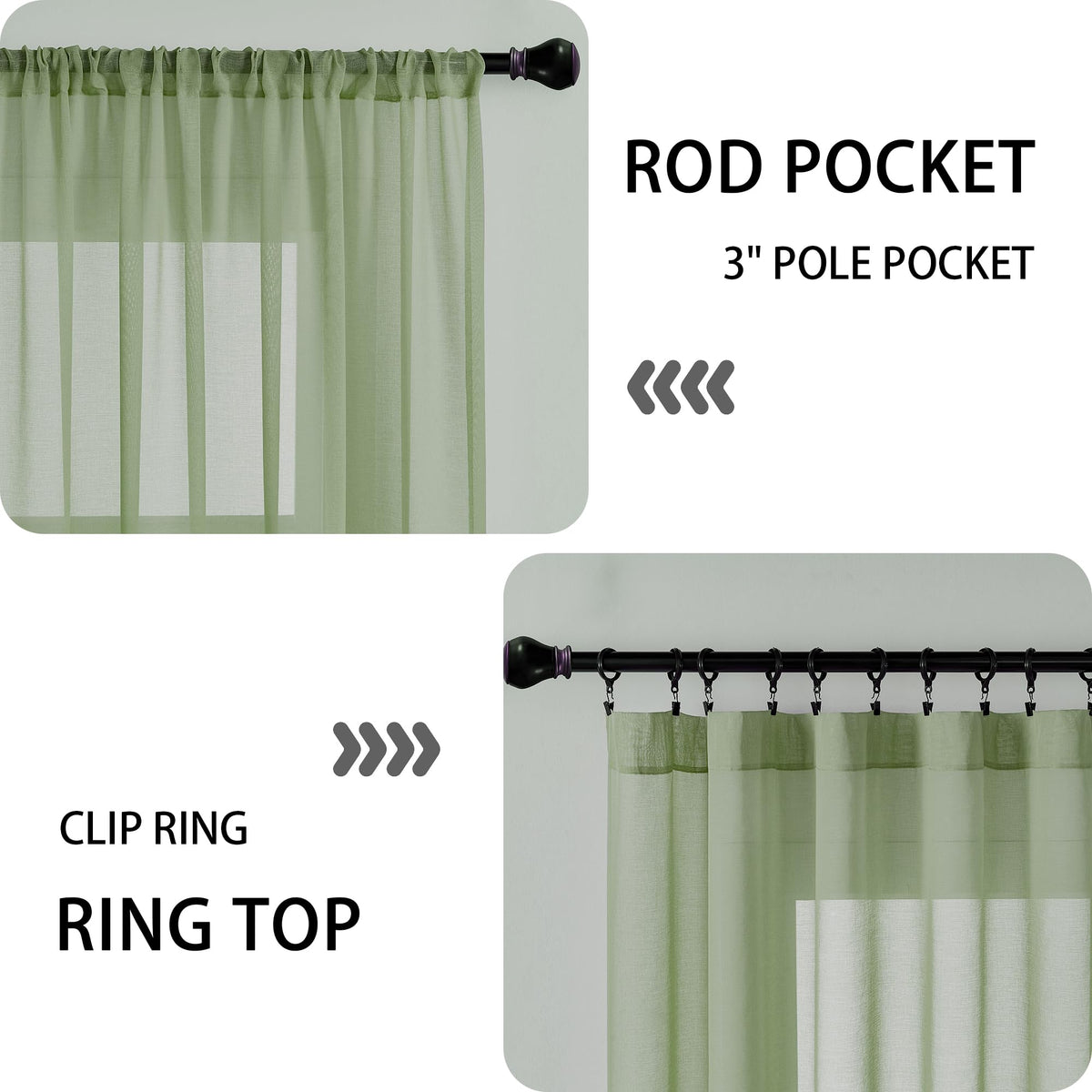 Sheer Door Curtain Closet Linen Textured Curtains Sheer Doorway Light Filtering Voile Patio Glass Doors Rod Pocket Curtain French Door