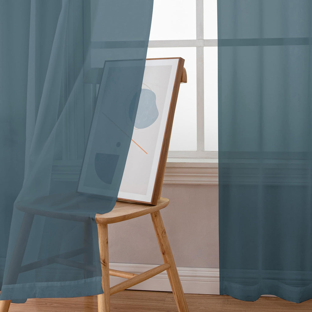 Sheer Curtains 63 Inch Length 2 Panels (2 Count)