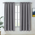 Blackout Curtains for Bedroom Living Room 42 x 63 Inch Long Grey