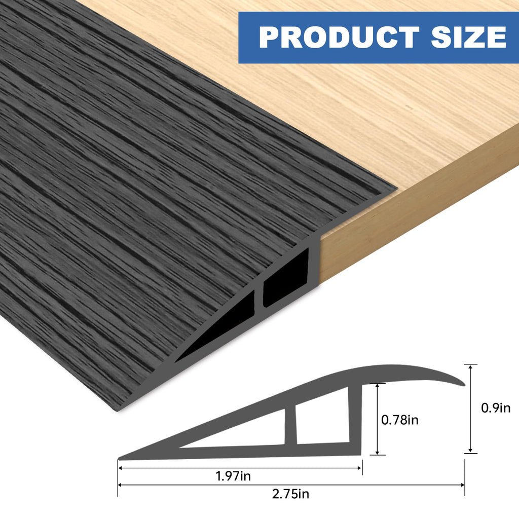 Vinyl Door Threshold Flooring Transition Strip Self Adhesive Carpet Edging Strip for Laminate Doorway Edge Threshold from 3 (10 Foot)