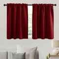 Small Window Curtains Blackout for Kitchen Bathroom Cafe RV Camper (2 Count)