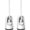 Toilet Brush 2 Pack Toilet Brush and Holder Set with Durable Curved BristlesToilet Scrubber (2 Count)