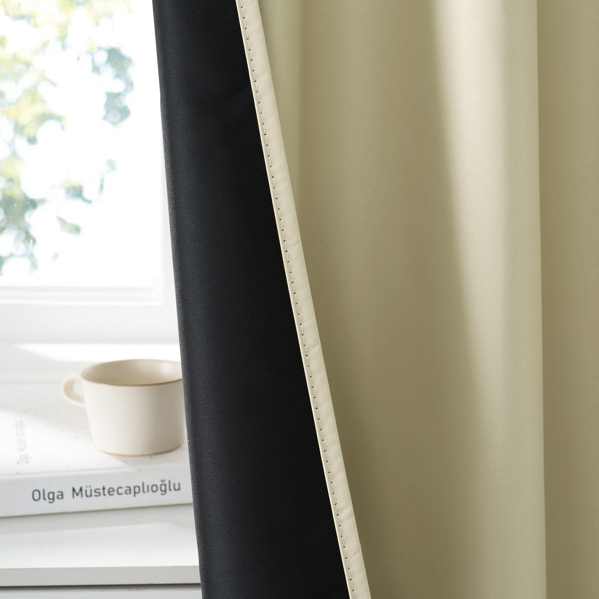 100% Blackout Short Curtains for Small Window (2 Count)
