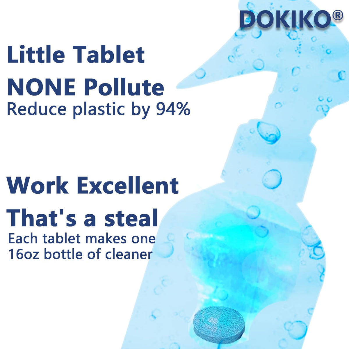 100 PCS Glass Cleaner Refill (100 Count)