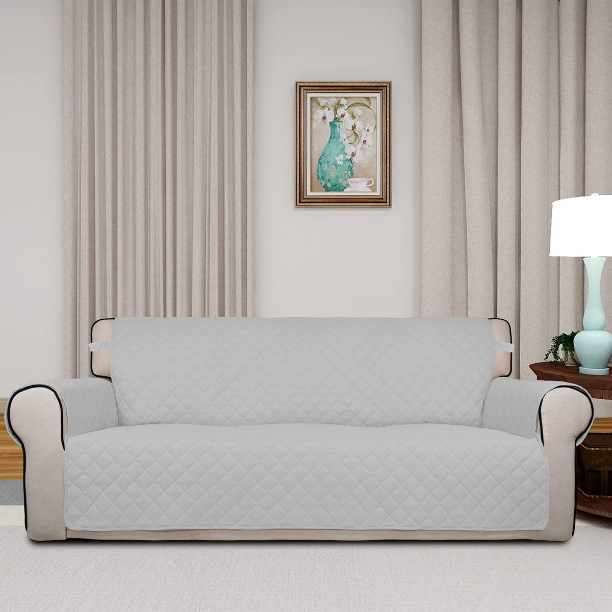 Reversible Quilted Sofa Cover