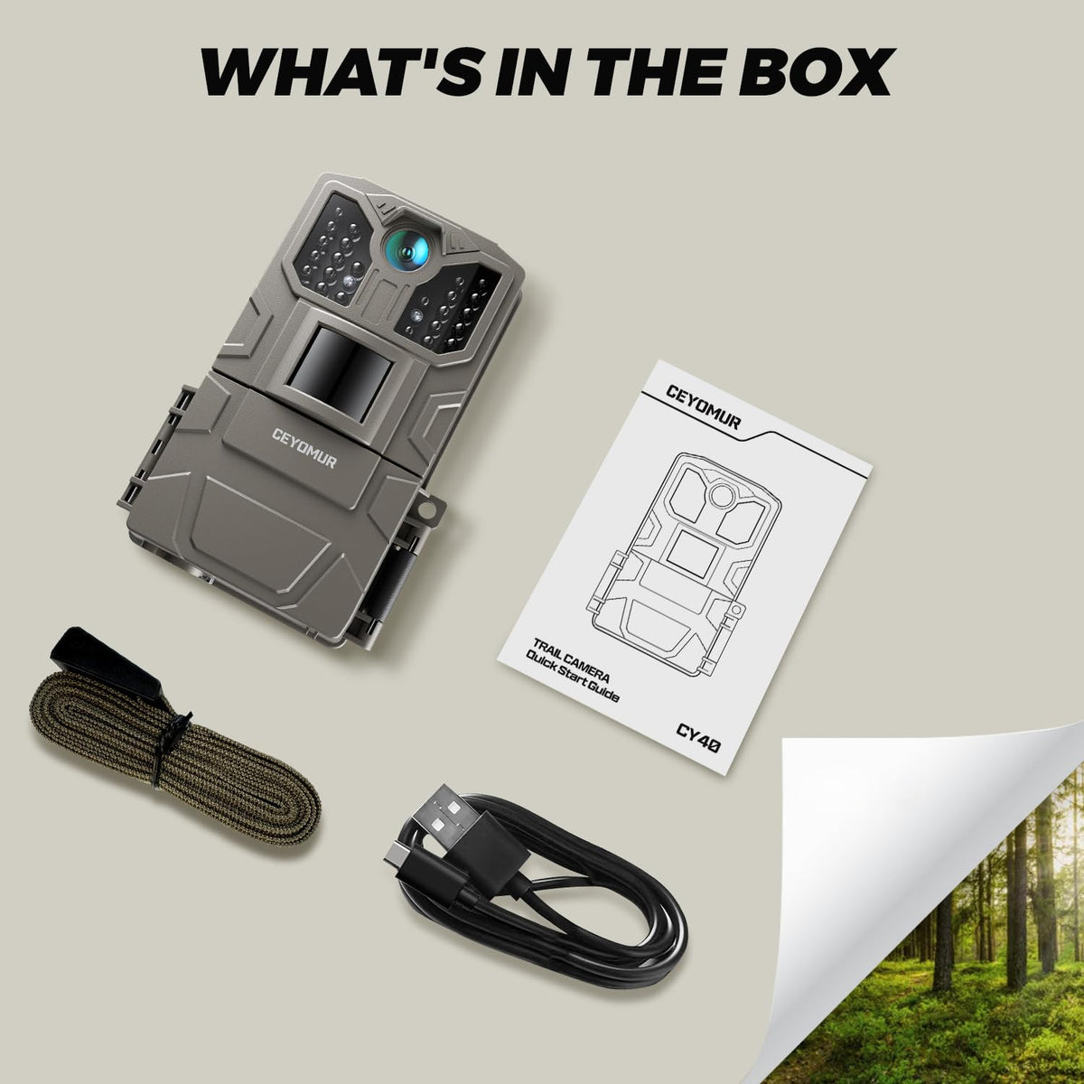 CEYOMUR Trail Camera - 36MP