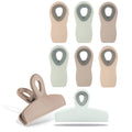 Bag Clips Heavy Duty Chip Clip and Refrigerator Magnet Clips for Food Storage with Air Tight Seal Grip (8 Count)