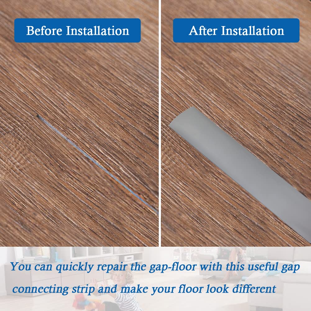 Vinyl Floor Transition Strip Self Adhesive Threshold Strip (3.3 Foot)
