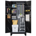 Metal Storage Cabinet with Locking Doors