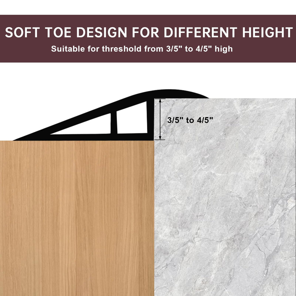 Vinyl Floor Transition Strip Self Adhesive Door Threshold Strip (3.3 Foot)