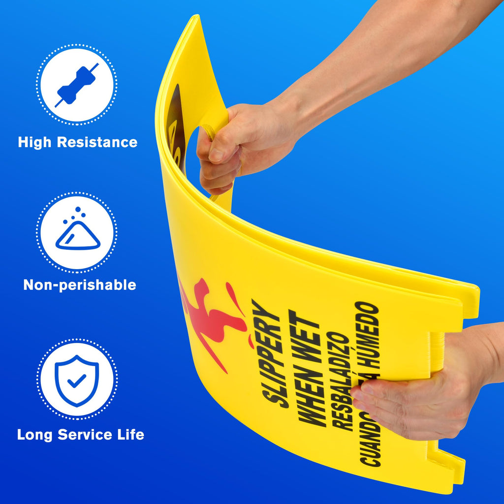 MATTHEW CLEANING 19'' Industrial Wet Floor Sign 12 Pack 2