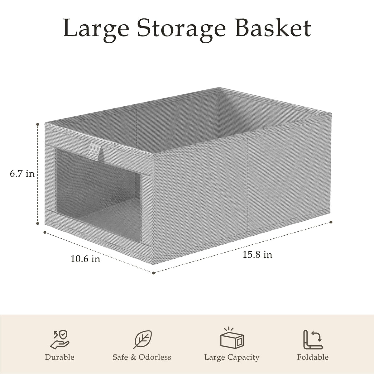 6 Pack Linen Closet Organizers and Storage (6 Count)