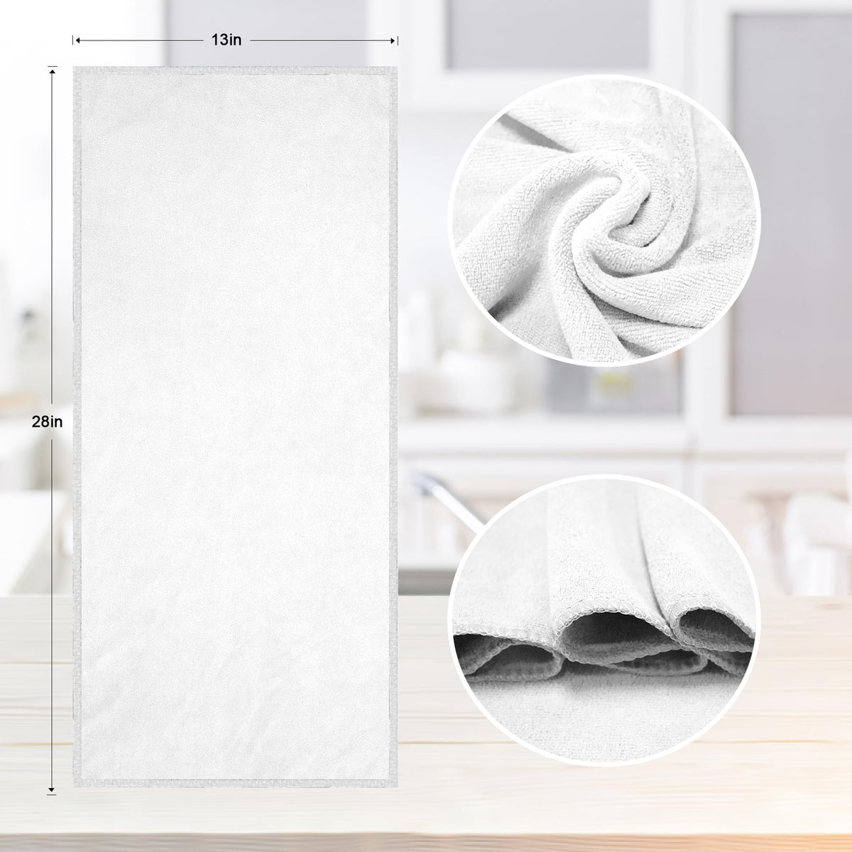 Microfiber Kitchen Dish Towels for Washing Dishes 8 Pack