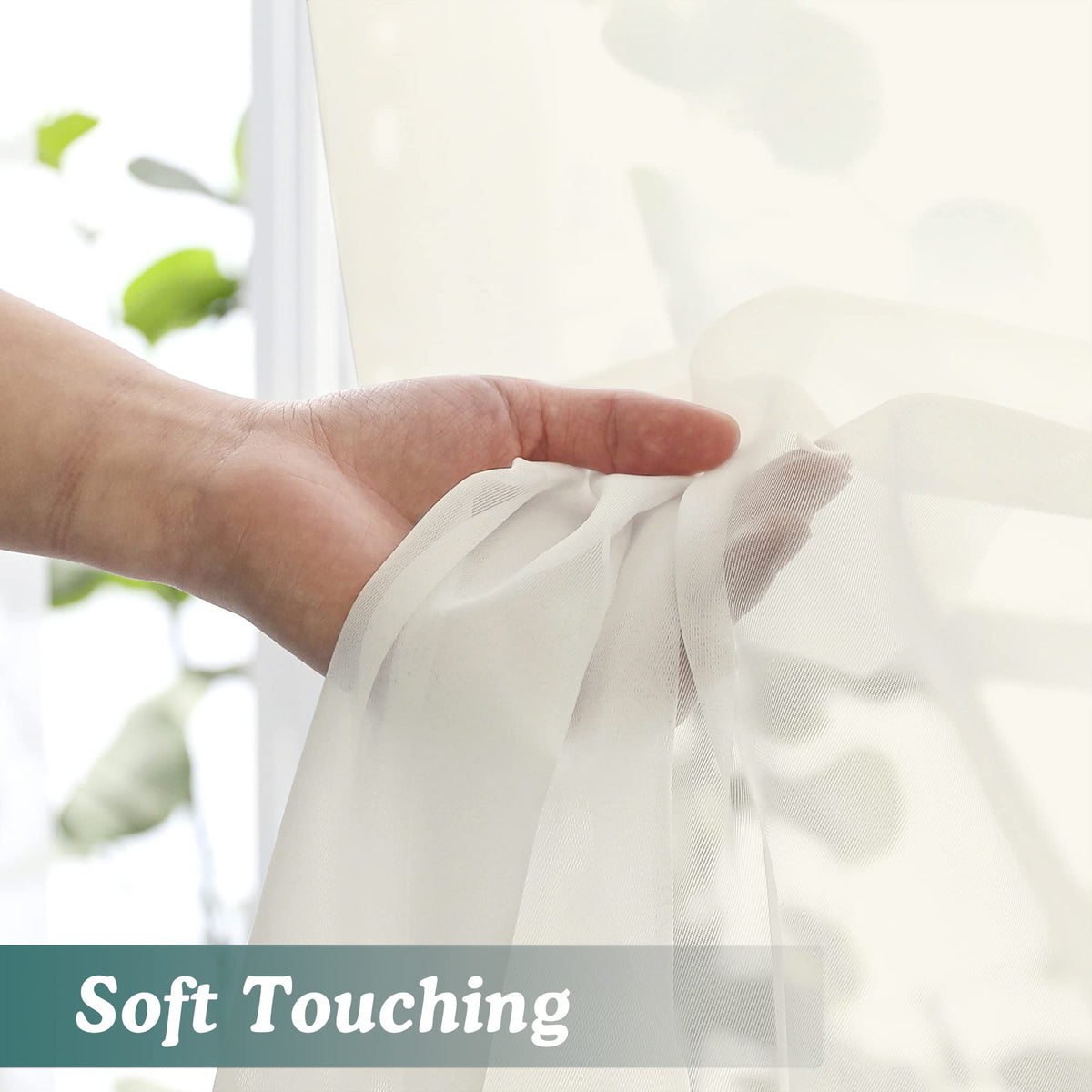 Sheer Curtains 63 Inch Length 2 Panels
