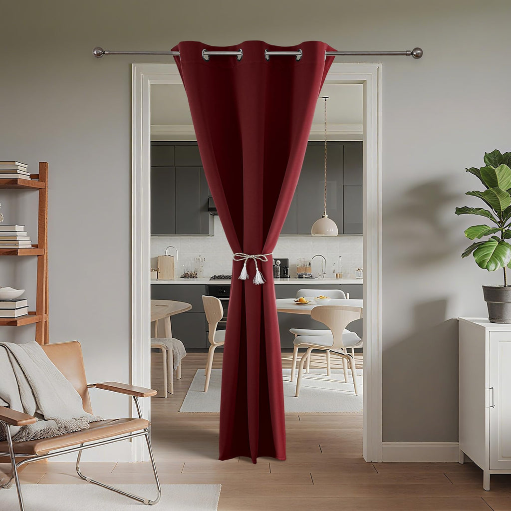 Door Curtain Blackout Curtains for Doorway Privacy Closet Drapes