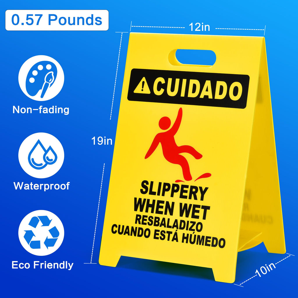 MATTHEW CLEANING 19'' Industrial Wet Floor Sign 12 Pack 2