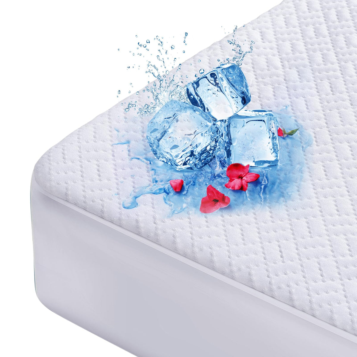 Cooling Waterproof Mattress Protector Queen Size