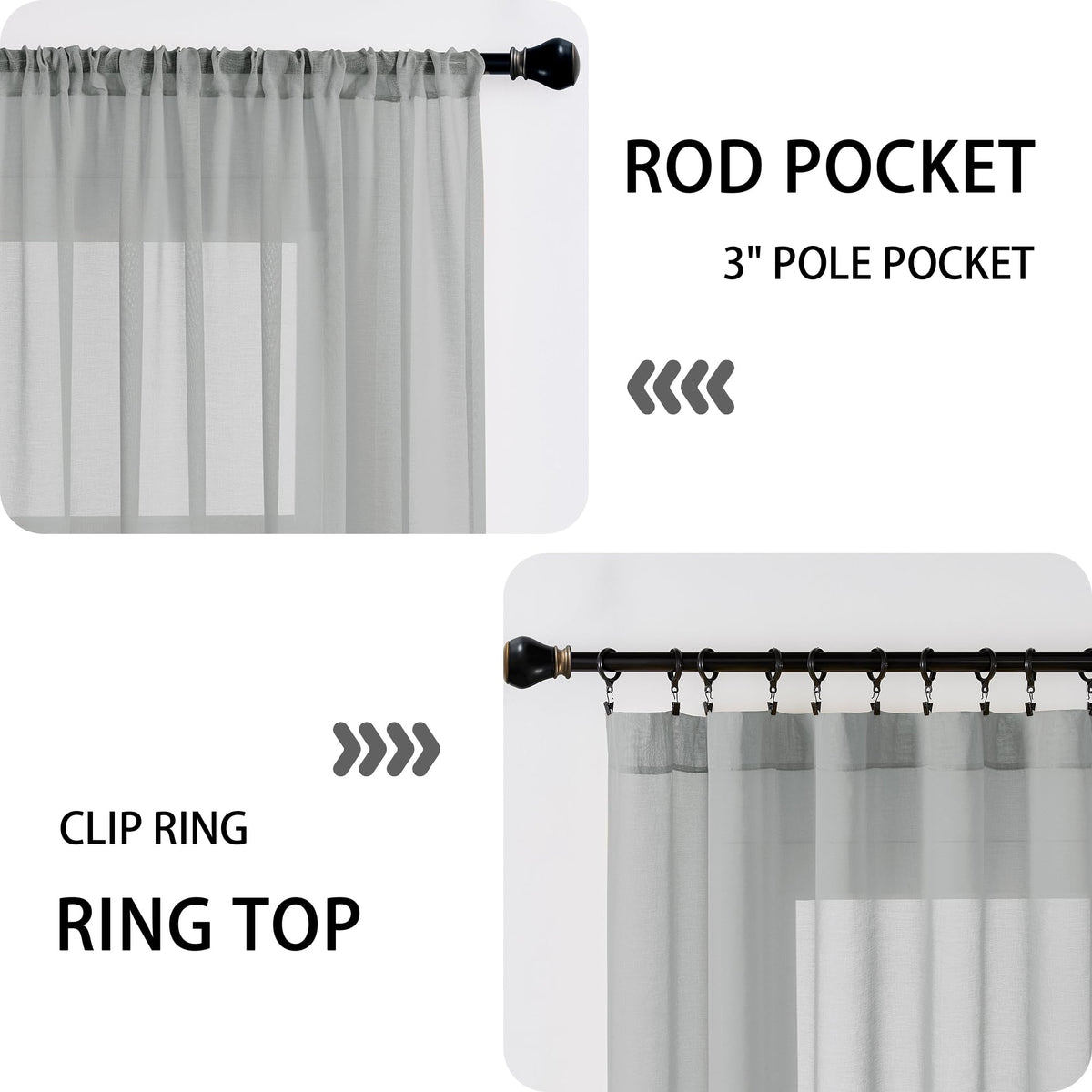 Small Sheer Door Curtain Closet Linen Textured Curtain Sheers Doorway Light Filtering Voile French Door Rod Pocket Curtains Patio Glass Doors