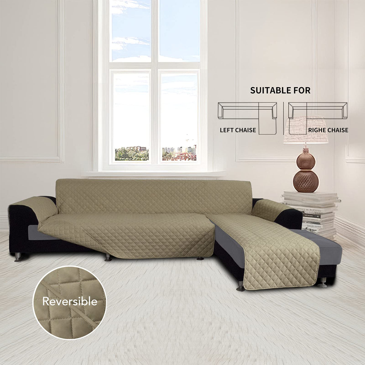 Sofa Slipcover L Shape Sofa Cover Sectional Couch Cover Furniture Protector Mat for Pets Dog Cat