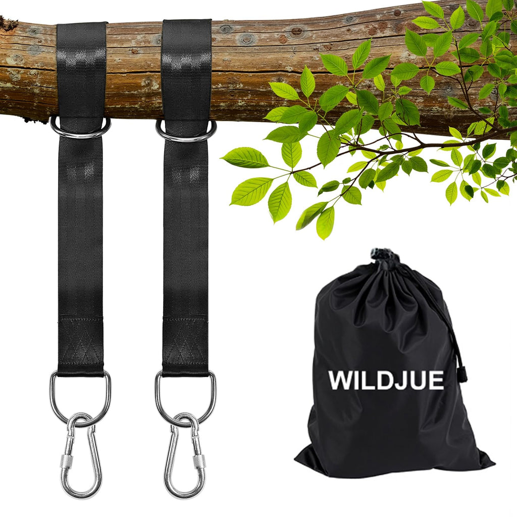 Tree Swing Hanging Straps Kit Holds 2000 lbs,8ft Extra Long Straps Strap with Safer Lock Snap Carabiner Hooks Perfect for Tree Swing Hammocks, Perfect for Swings,Carry Pouch Easy Fast Installation