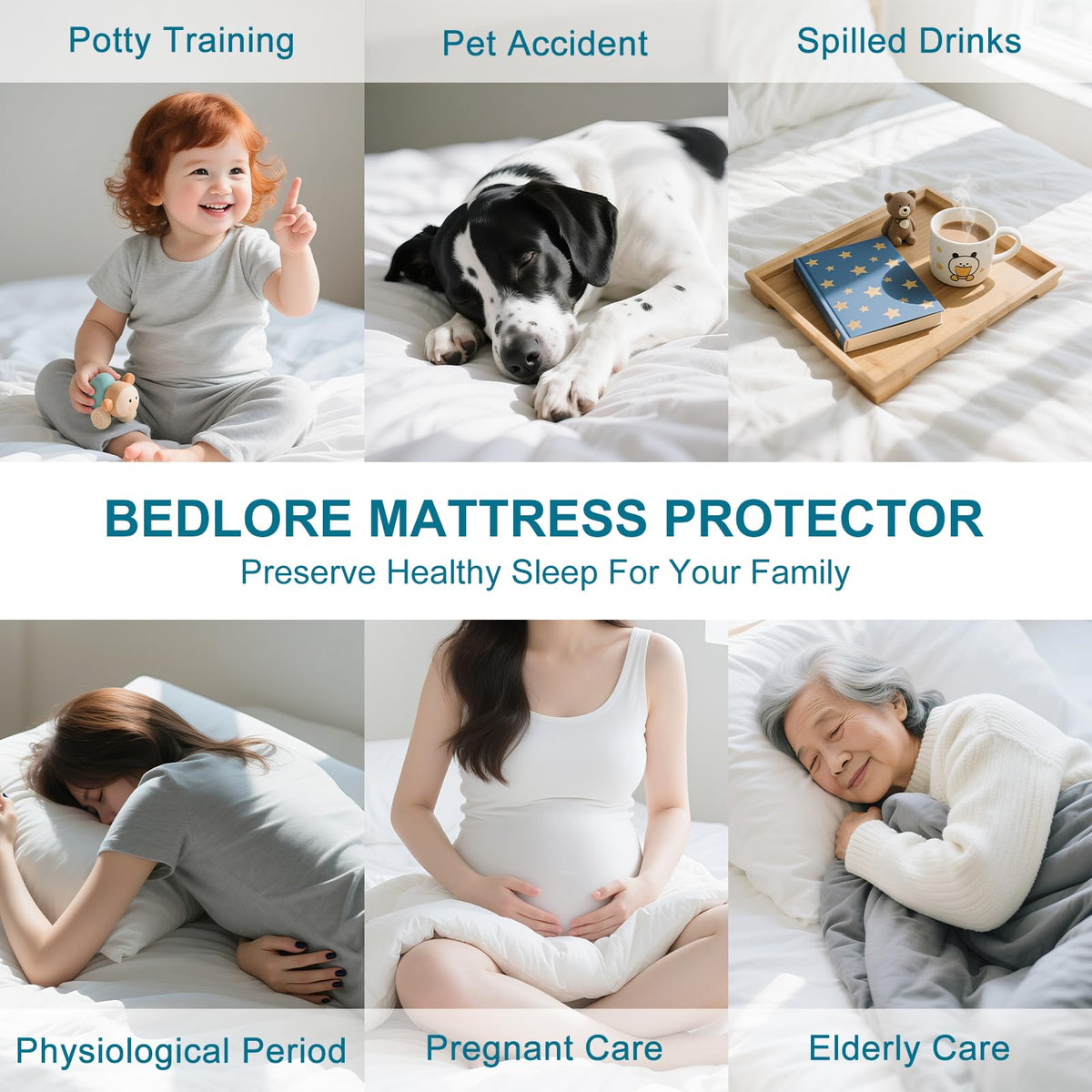 Waterproof King Size Mattress Protector with Deep Pockets