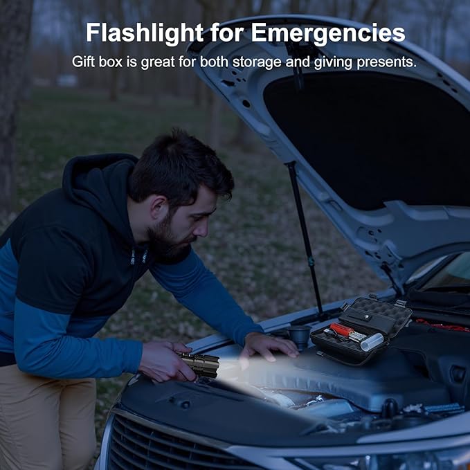 Flashlight 2000 High Lumens Rechargeable - 30W Super Bright LED Flash Light | 5000ft Beam & 12H Long Lasting USB C High Powered Handheld Police Flashlight for Home, Camping, Hiking, Emergency