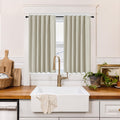 100% Blackout Short Curtains for Small Window (2 Count)