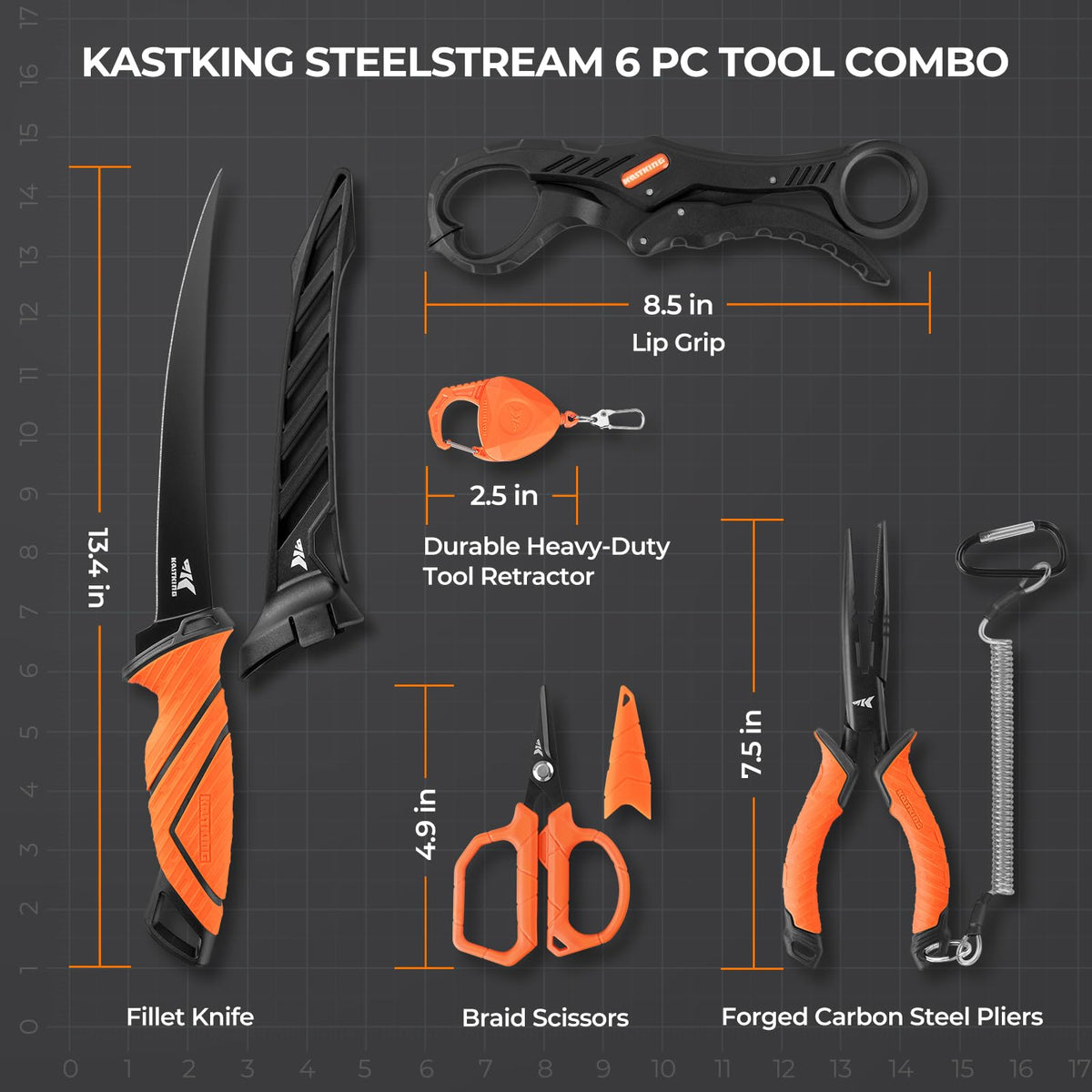 KastKing Fishing Tool Kit - 6pc