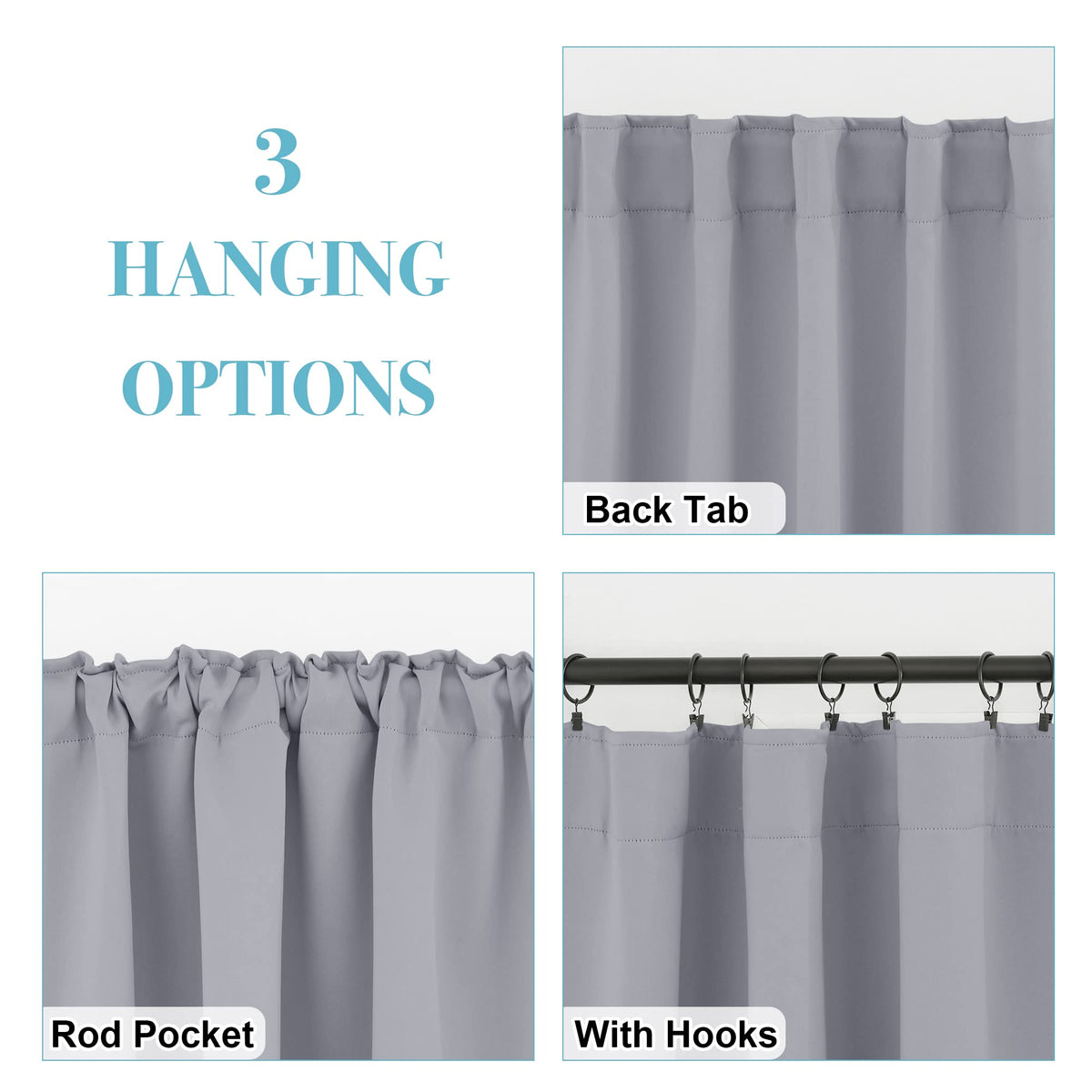 Short Blackout Curtains (2 Count)