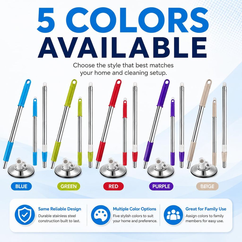Extended Spin Mop Replacement Mop Handle