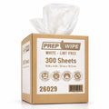 26029 Prep Wipe WHITE Lint Free Cleaning Towels Pack of 300 Sheets (300 Count)