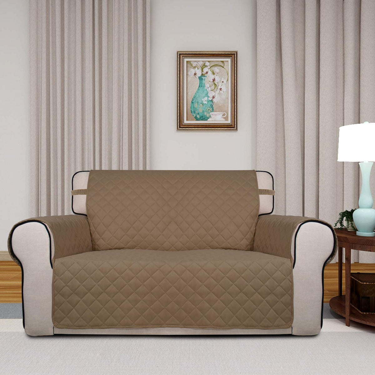 Reversible Quilted Sofa Cover